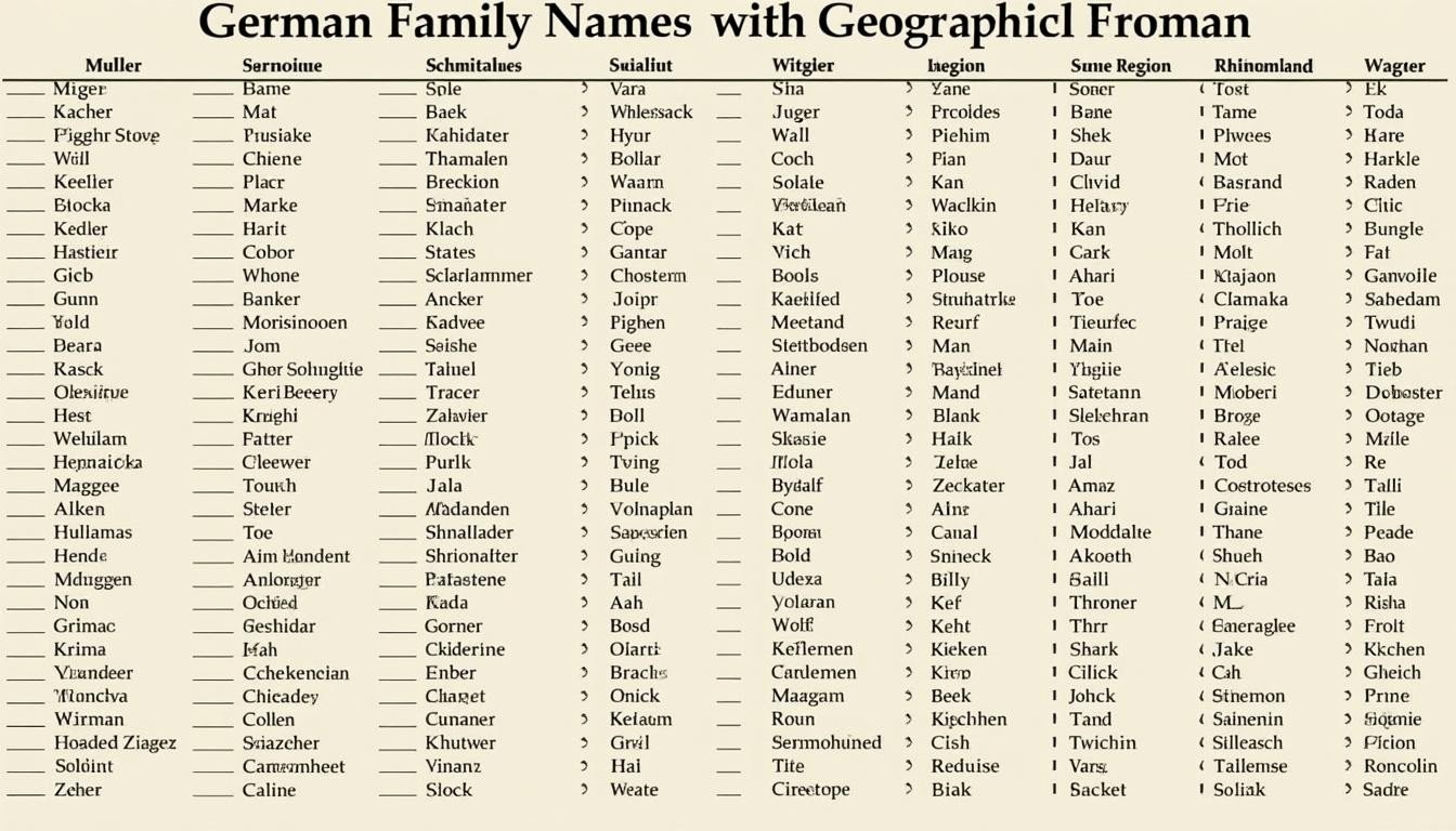 découvrez la liste des 100 noms de famille allemands les plus courants, accompagnée de l'origine et de la signification de chacun pour mieux comprendre l'histoire et la culture allemande.