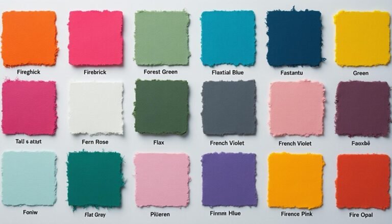 découvrez les 16 couleurs les plus célèbres commençant par la lettre f, leurs noms et leurs codes hexadécimaux pour inspirer vos projets de design et décoration.