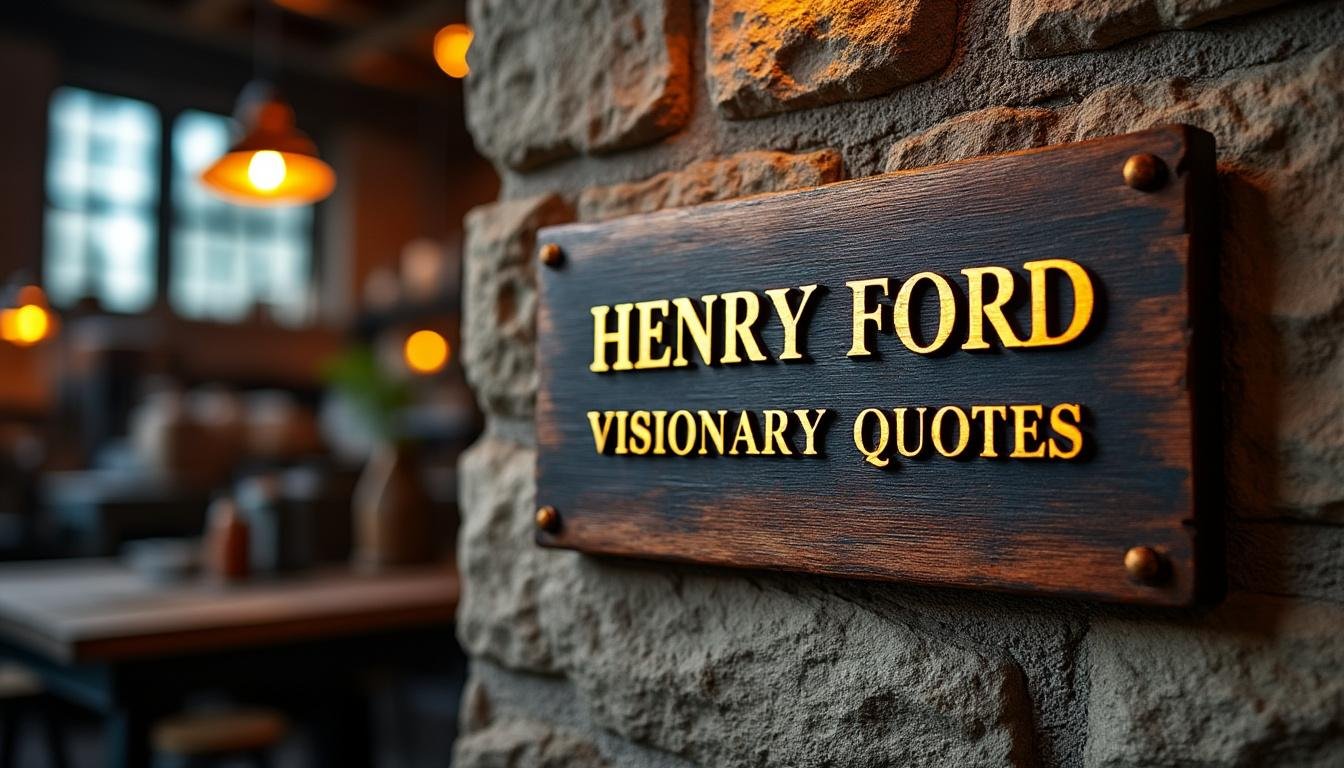 découvrez les meilleures citations de henry ford sur la vie, le succès et l'argent pour vous inspirer au quotidien et adopter la vision d'un grand entrepreneur.