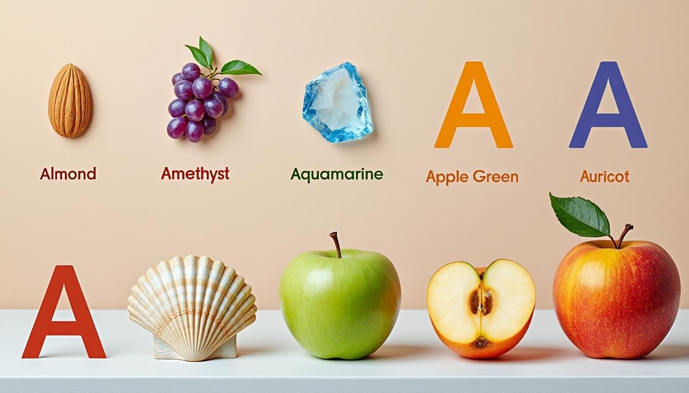 découvrez une liste complète et détaillée de toutes les couleurs dont le nom commence par la lettre a. idéal pour les amateurs de design, d'art ou de décoration en quête d'inspiration chromatique !