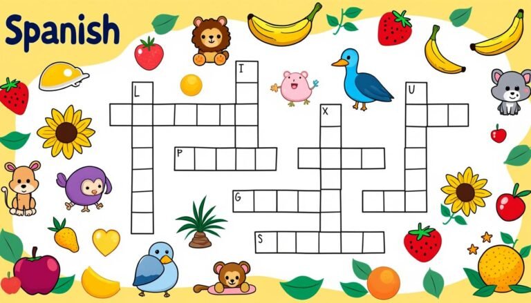découvrez des mots croisés en espagnol spécialement conçus pour les enfants : des jeux amusants, éducatifs et faciles à imprimer, idéals pour apprendre tout en s'amusant !