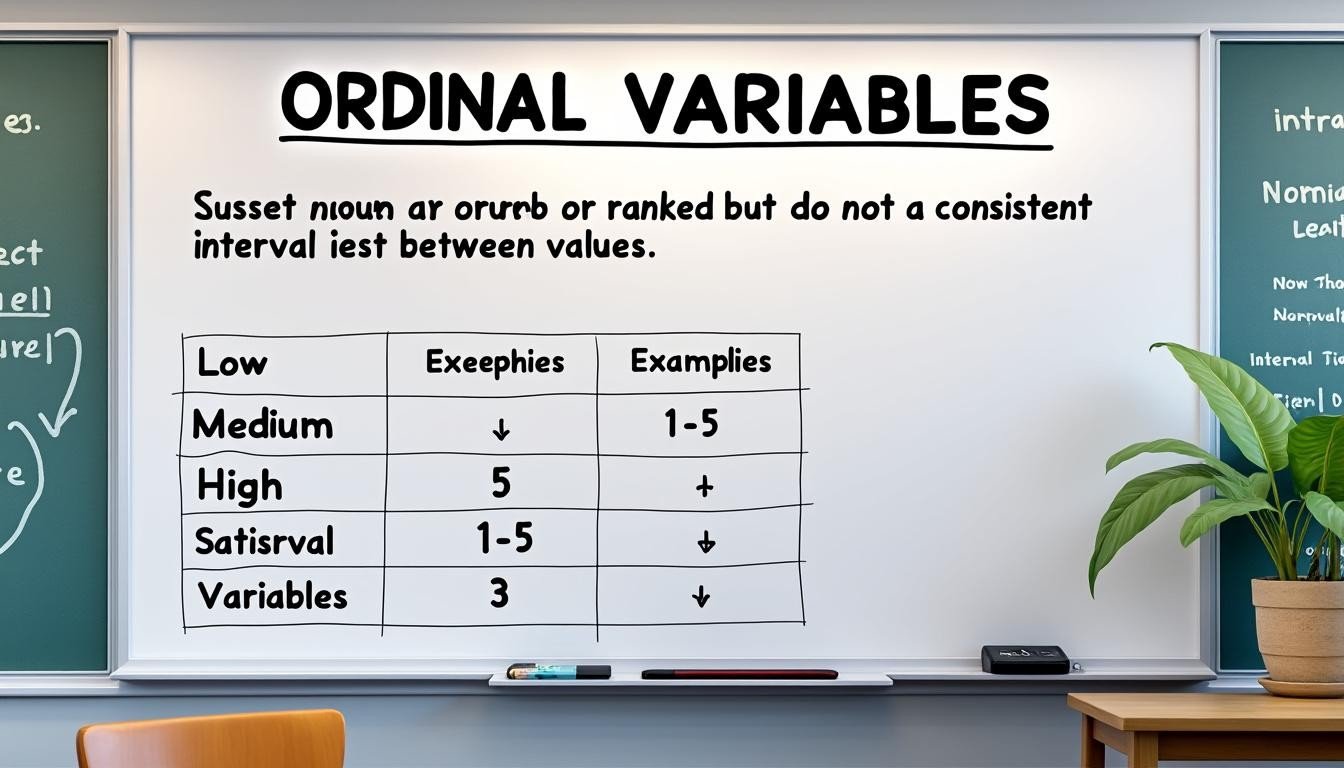 découvrez le concept de la variable ordinale, ses caractéristiques principales, ses différents types ainsi que des exemples concrets pour mieux comprendre son utilisation en statistique.